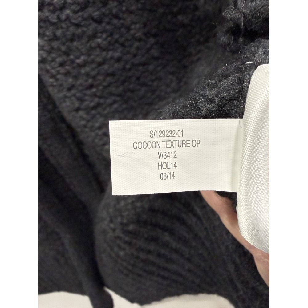 Banana Republic Textured Cocoon Long Cardigan Sweater Gray Wool Blend Size S NWT - Picture 8 of 12